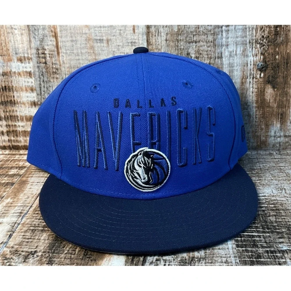 New Era 59fifty Dallas Mavericks Blue/Black SnapBack Hat Cap NBA Basketball